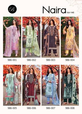 Belliza naira vol-146 textile zone wholesale dress materials